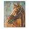 Designart - Portrait of A Brown Horse - Farmhouse Print on Natural Pine Wood